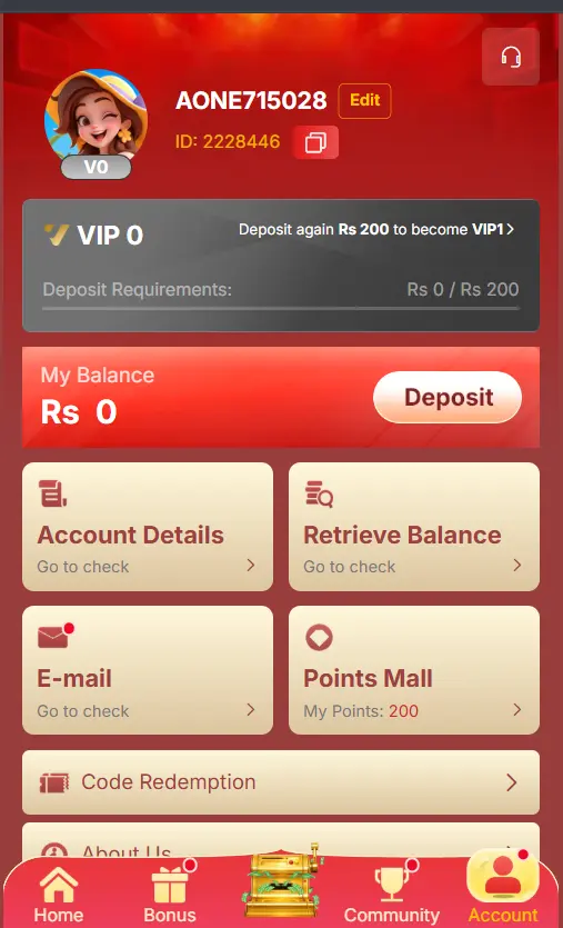 AONE777 Game Accounts Area