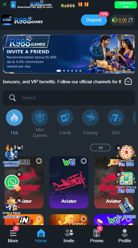 R988 Game Interface