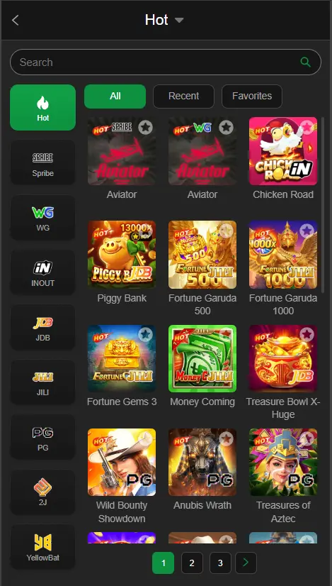 PAKPLAY Game Categories